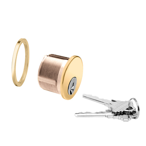Polished Brass Mortise Cylinder