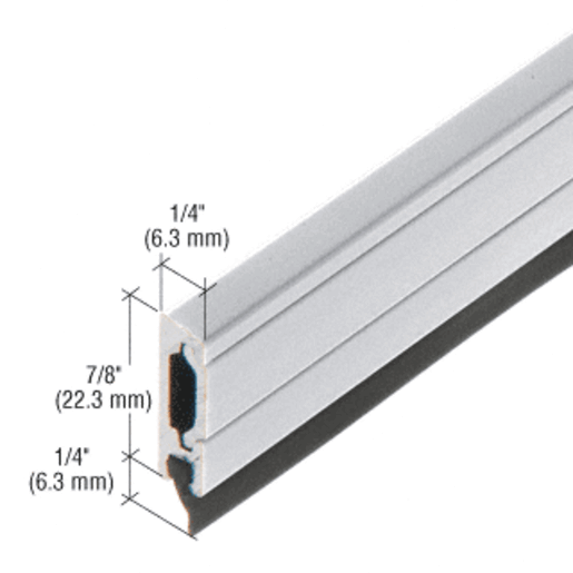 White Kynar 36 Inch Door Sweep