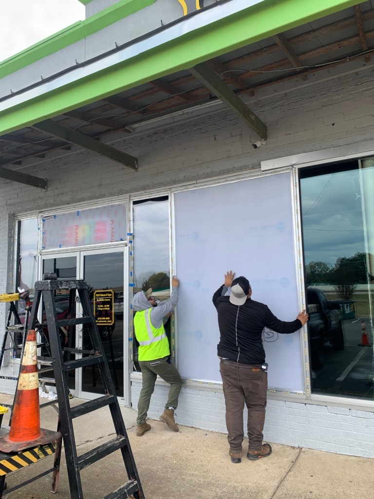 CUSTOM STOREFRONT GLASS SHIELDS